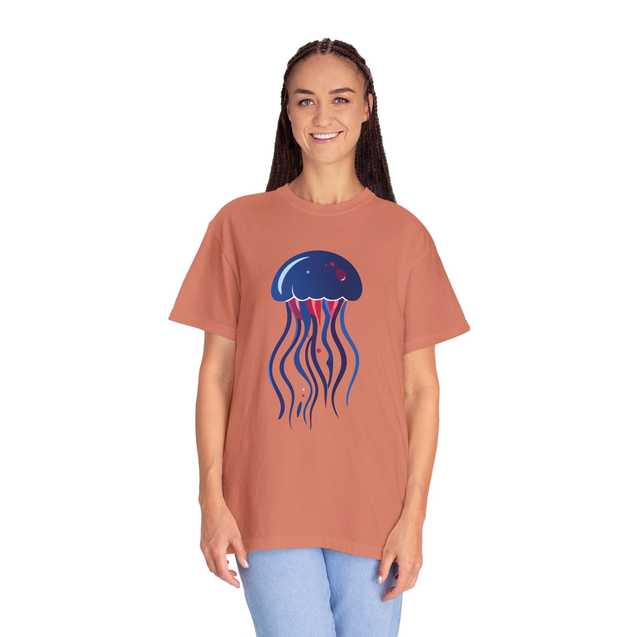 Jellyfish Graphic T-Shirt Nautical Ocean Sea Life Tee