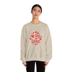 Christmas and Valentine "Day of Love" Crewneck Sweatshirt