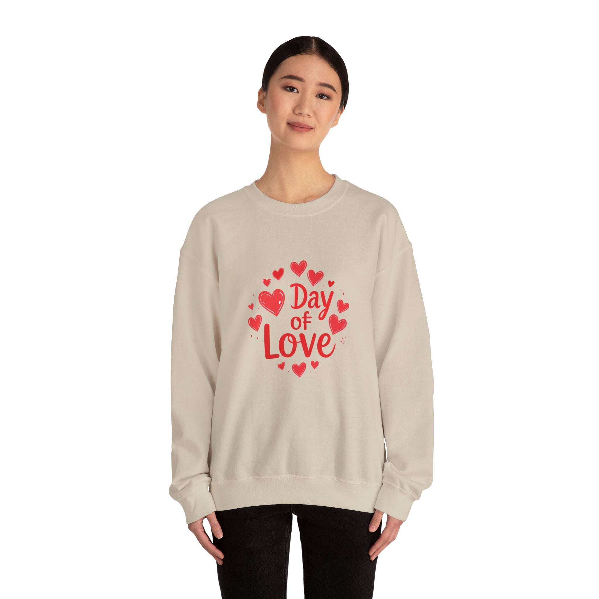 Christmas and Valentine "Day of Love" Crewneck Sweatshirt