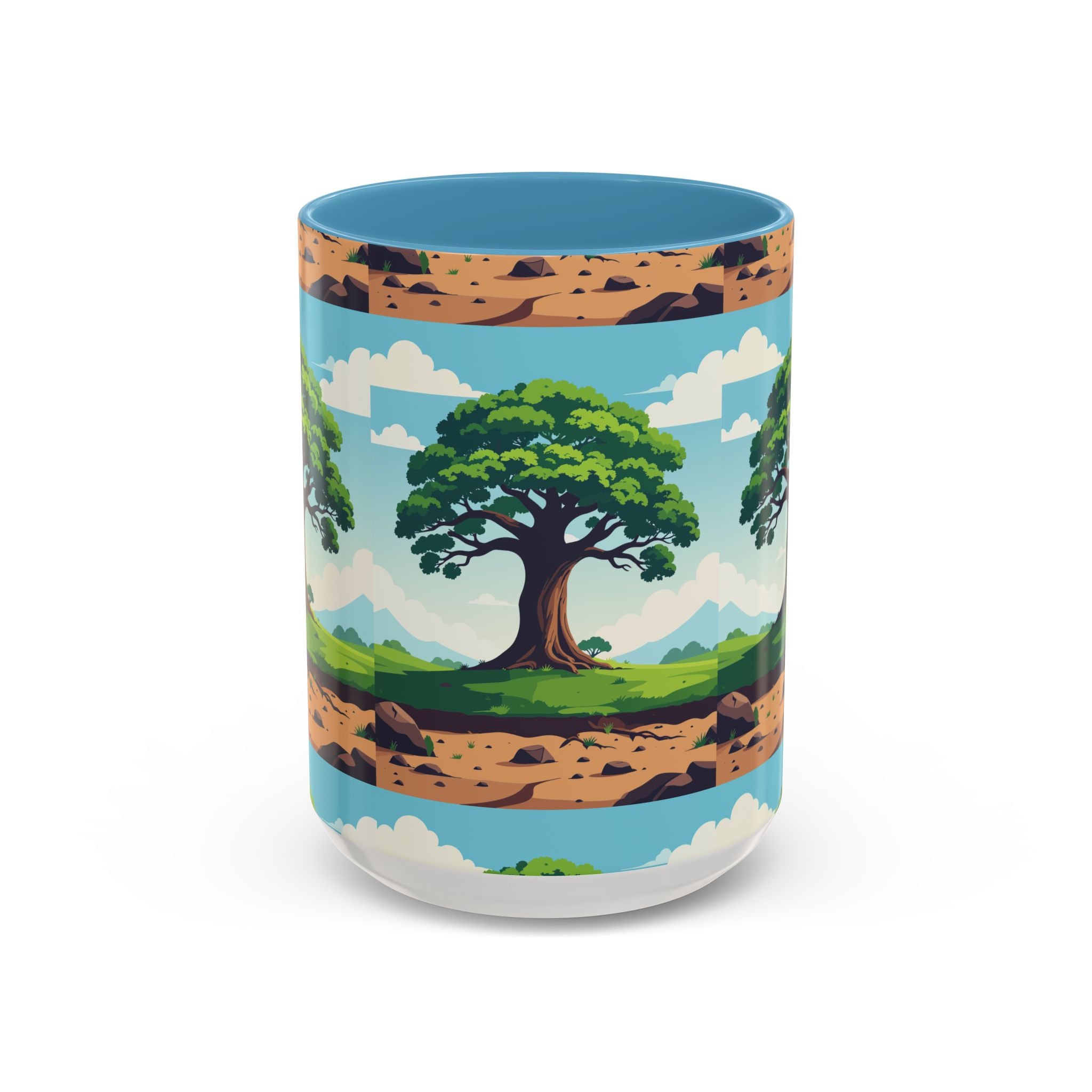 Oak Tree Scenic Accent Coffee Mug Nature Landscape 11/15oz