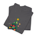 Christmas Tree Graphic Tee Modern Pixelated Holiday T-Shirt