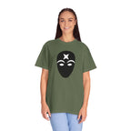 Masked Star Tee  Minimalist Black Mask Graphic T-Shirt