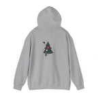 Christmas Tree Heart Hoodie — Cute Minimal Holiday Sweatshirt