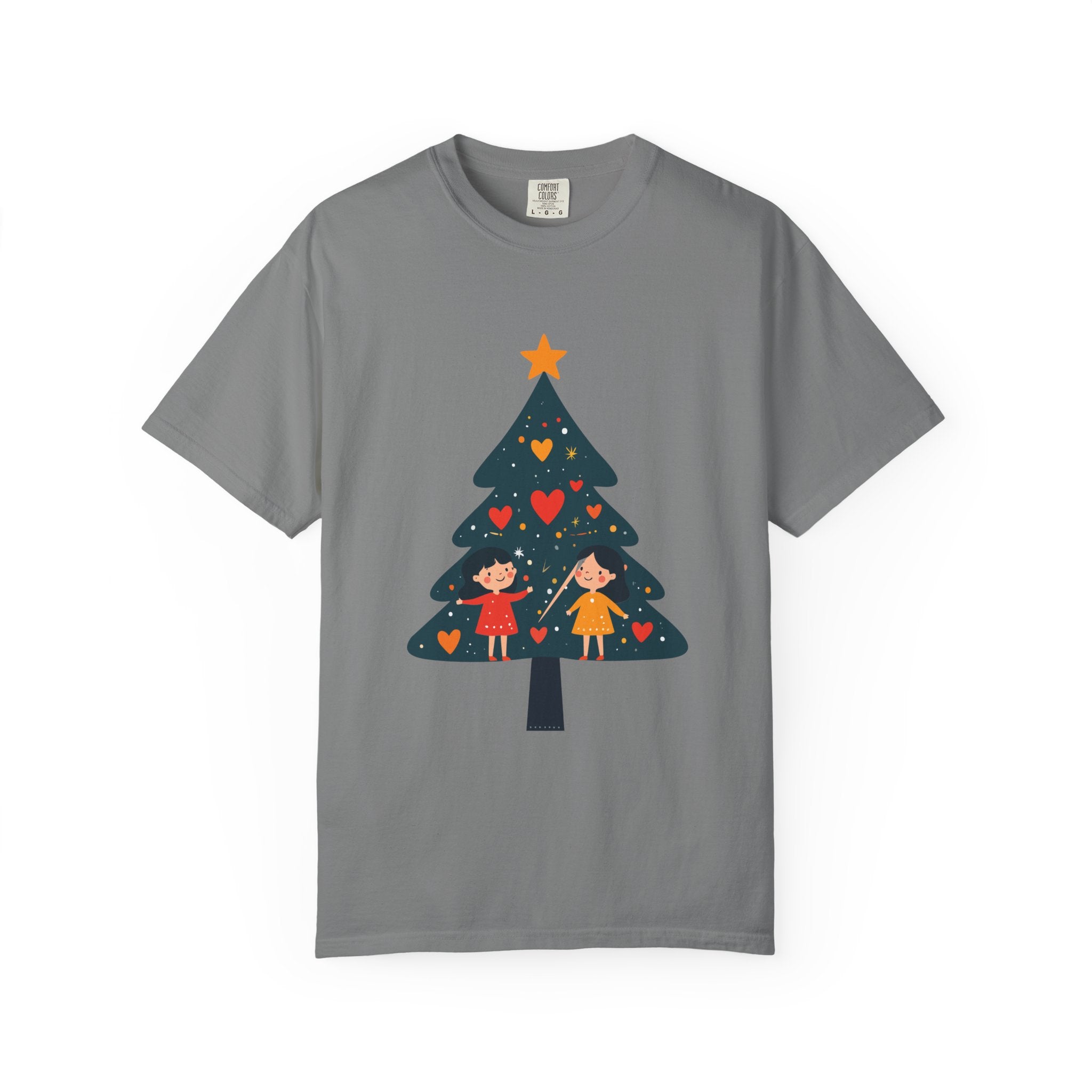 Christmas Tree Kids Graphic T-Shirt — Holiday Family Tee