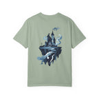 Floating Haunted Castle T‑Shirt Spooky Gothic Fantasy Tee