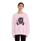 Halloween Monster Crewneck Sweatshirt Spooky Cute Monster Graphic