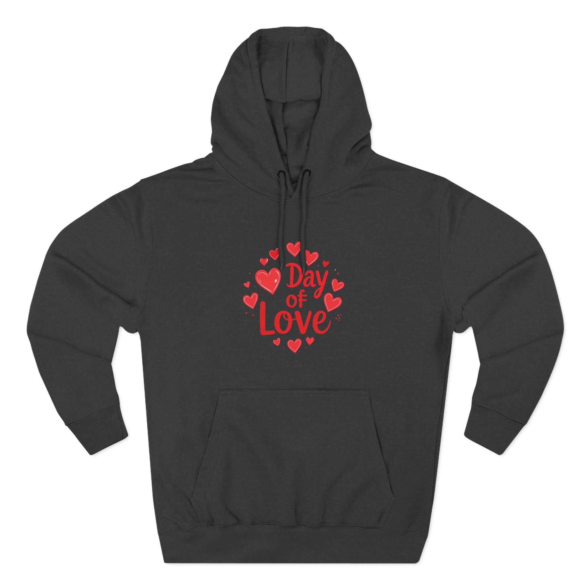 Christmas Wear-Valentine "Day of Love" Hoodie - Heart Graphic Pullover