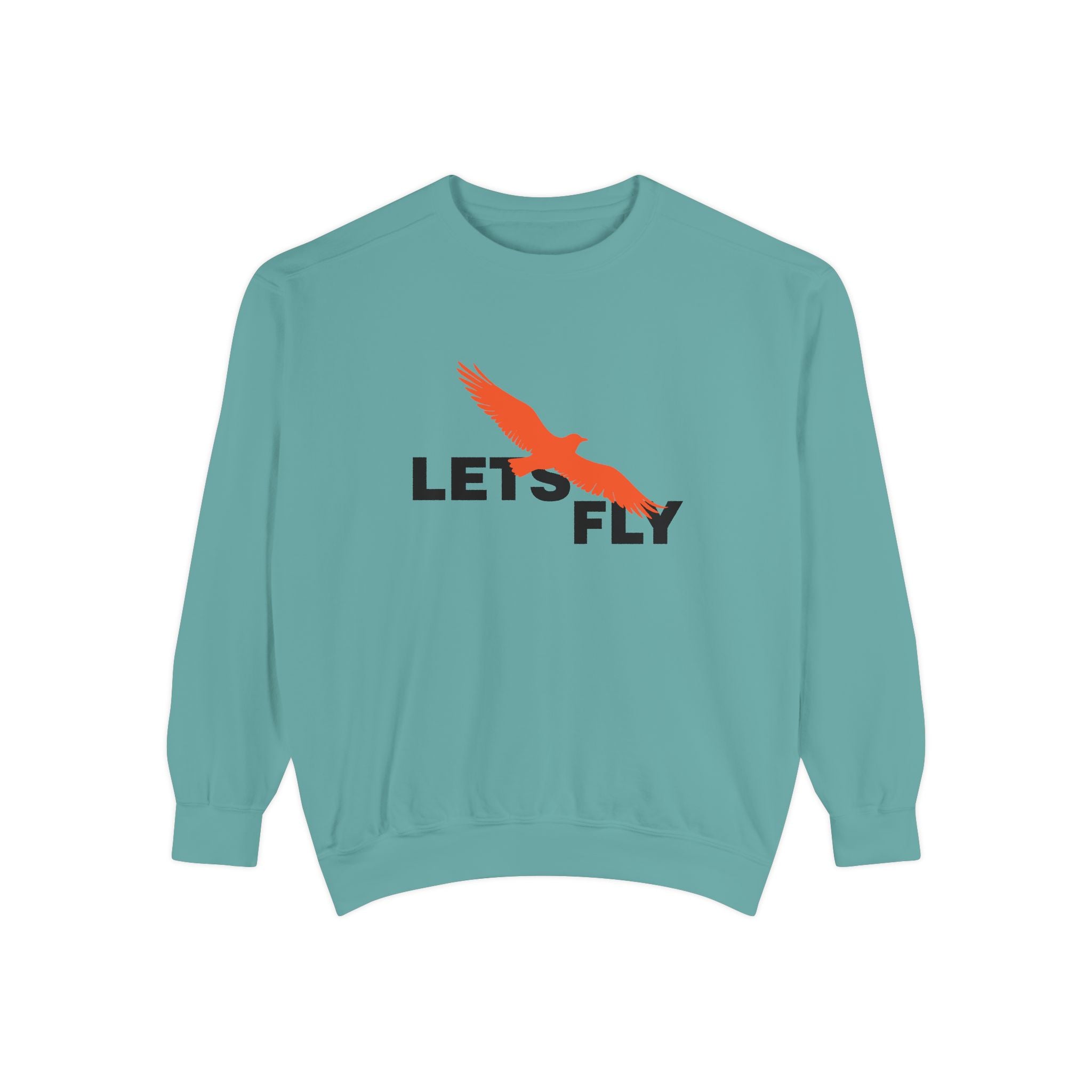Let's Fly Sweatshirt, Graphic Bird Crewneck