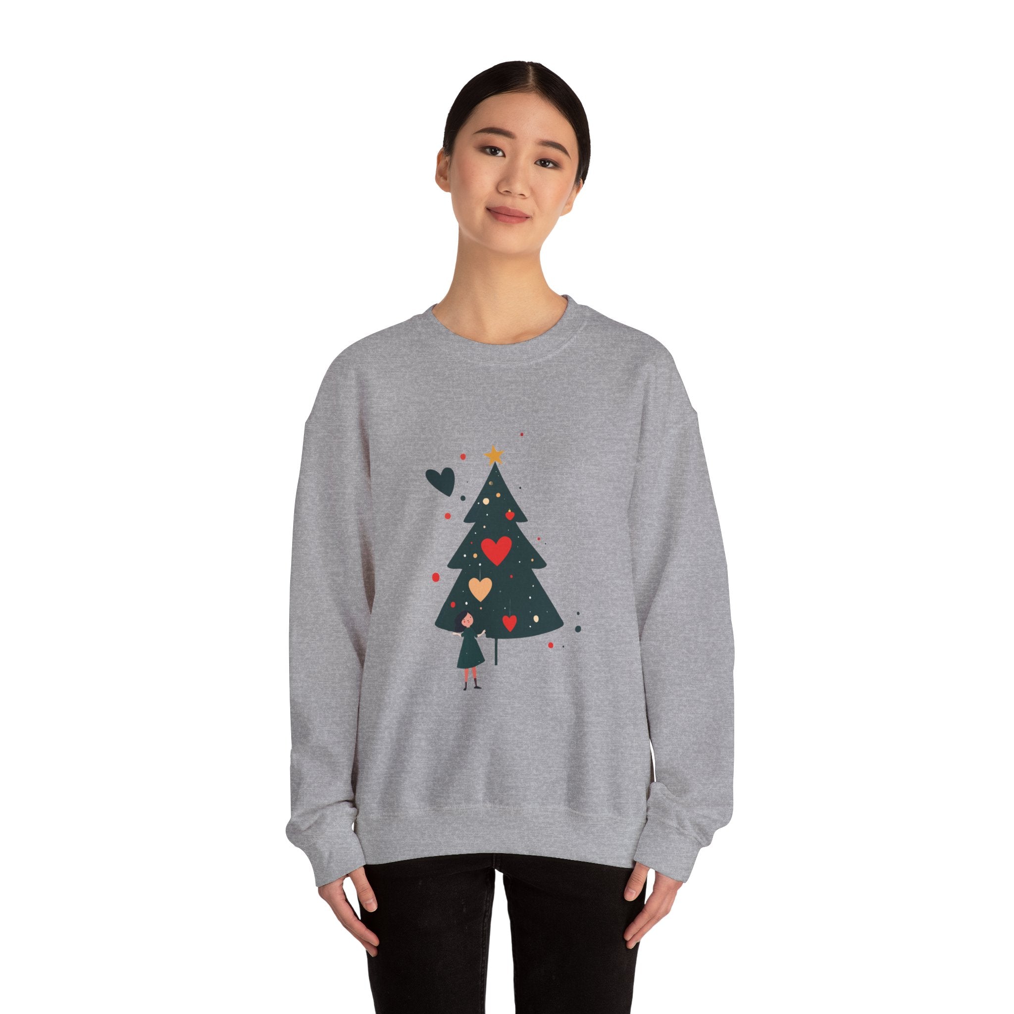 Christmas Tree Heart Sweatshirt