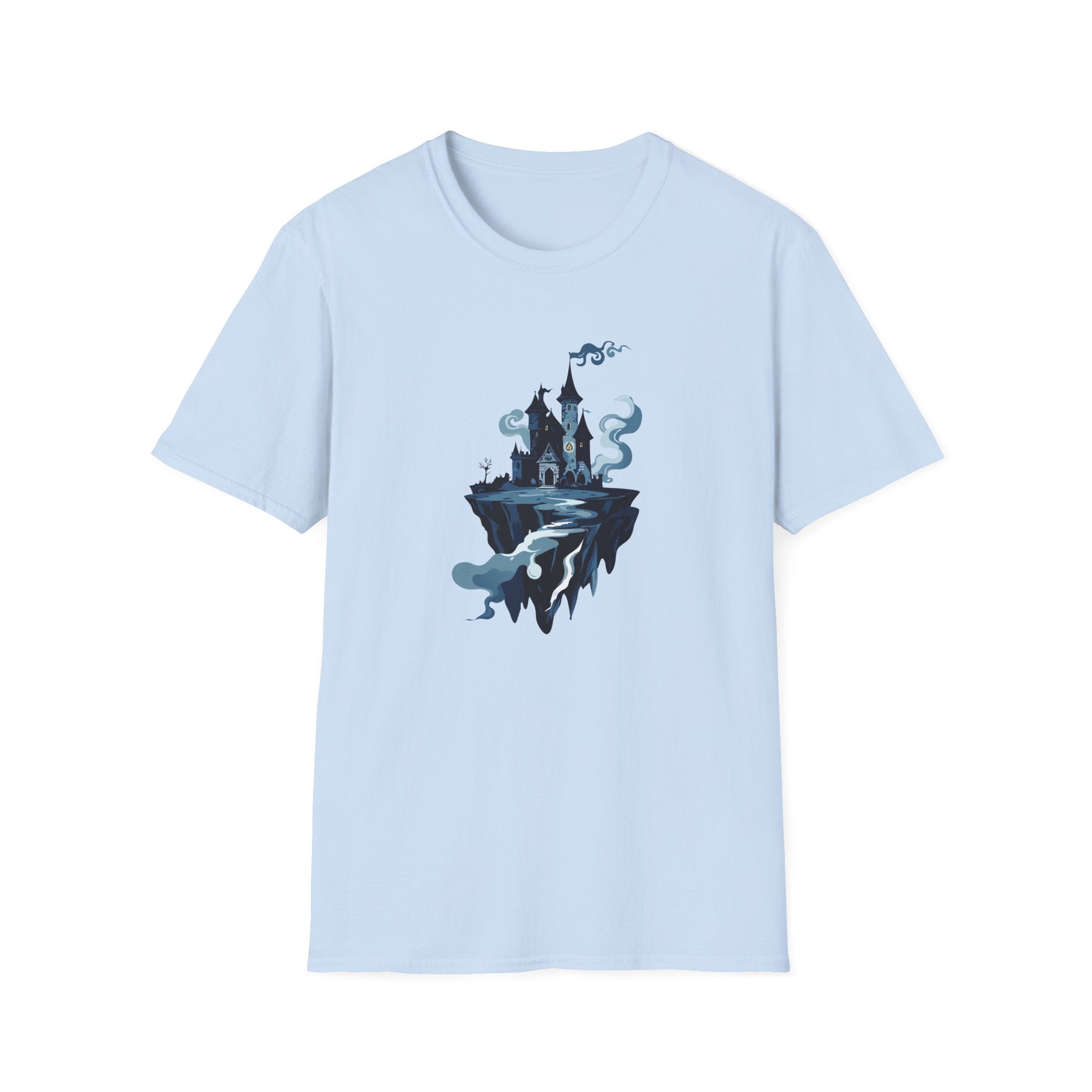 Haunted Floating Castle T-Shirt Spooky Gothic Fantasy Tee