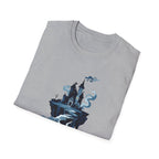 Haunted Floating Castle T-Shirt Spooky Gothic Fantasy Tee
