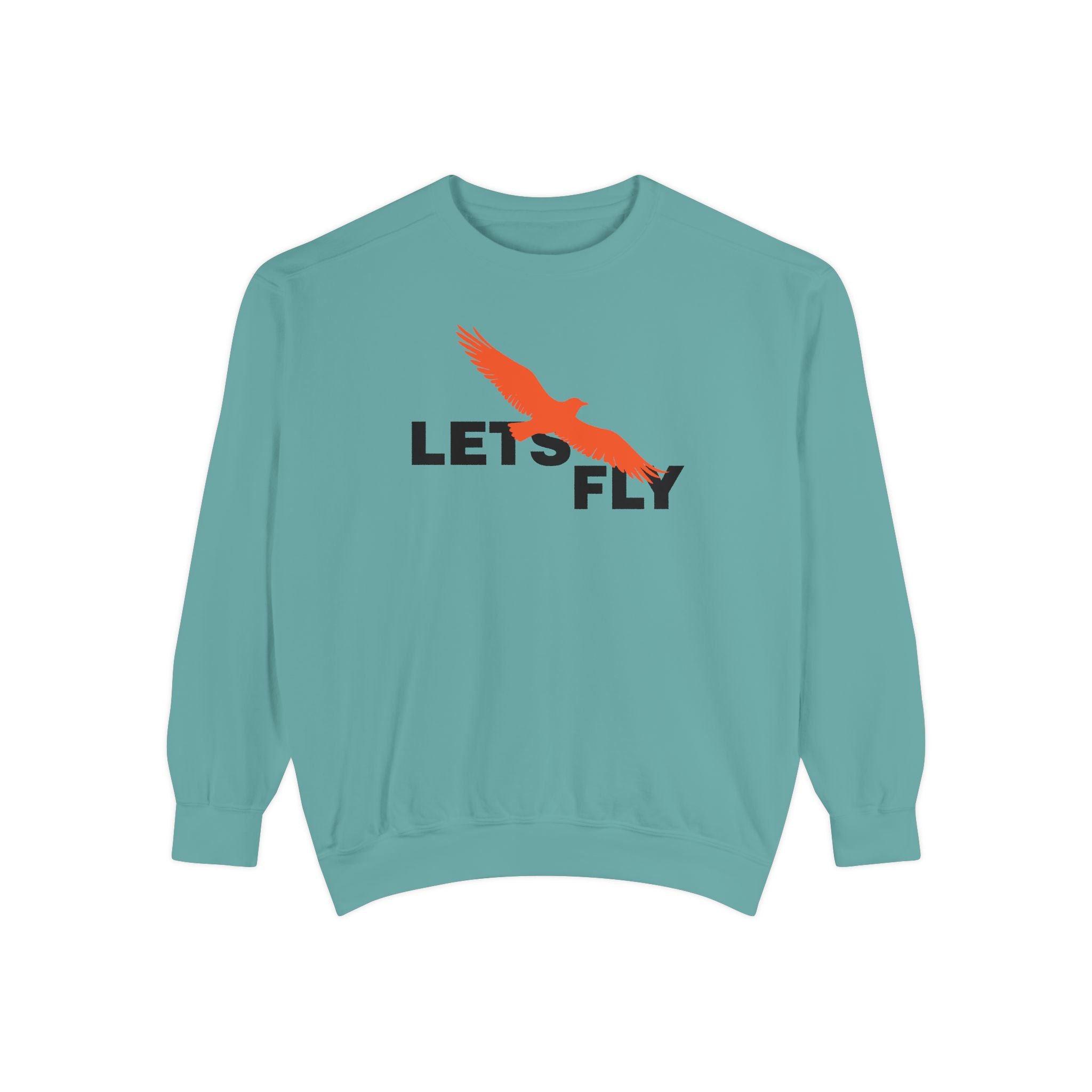 Let's Fly Sweatshirt — Graphic Bird Crewneck for Adventure Lovers