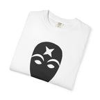Masked Star Tee  Minimalist Black Mask Graphic T-Shirt