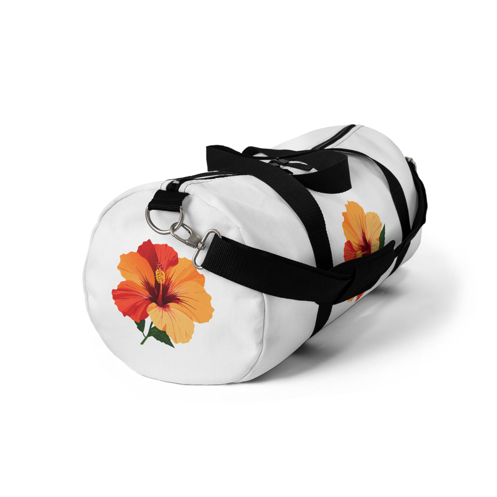 Hibiscus Floral Duffel Bag — Tropical Travel Gym Tote