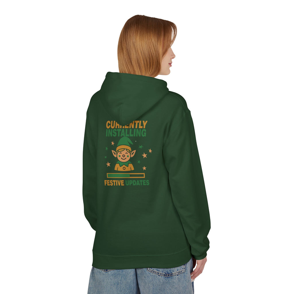 Holiday Hoodie "Currently Installing Festive Updates" Gingerbread Sweatshirt