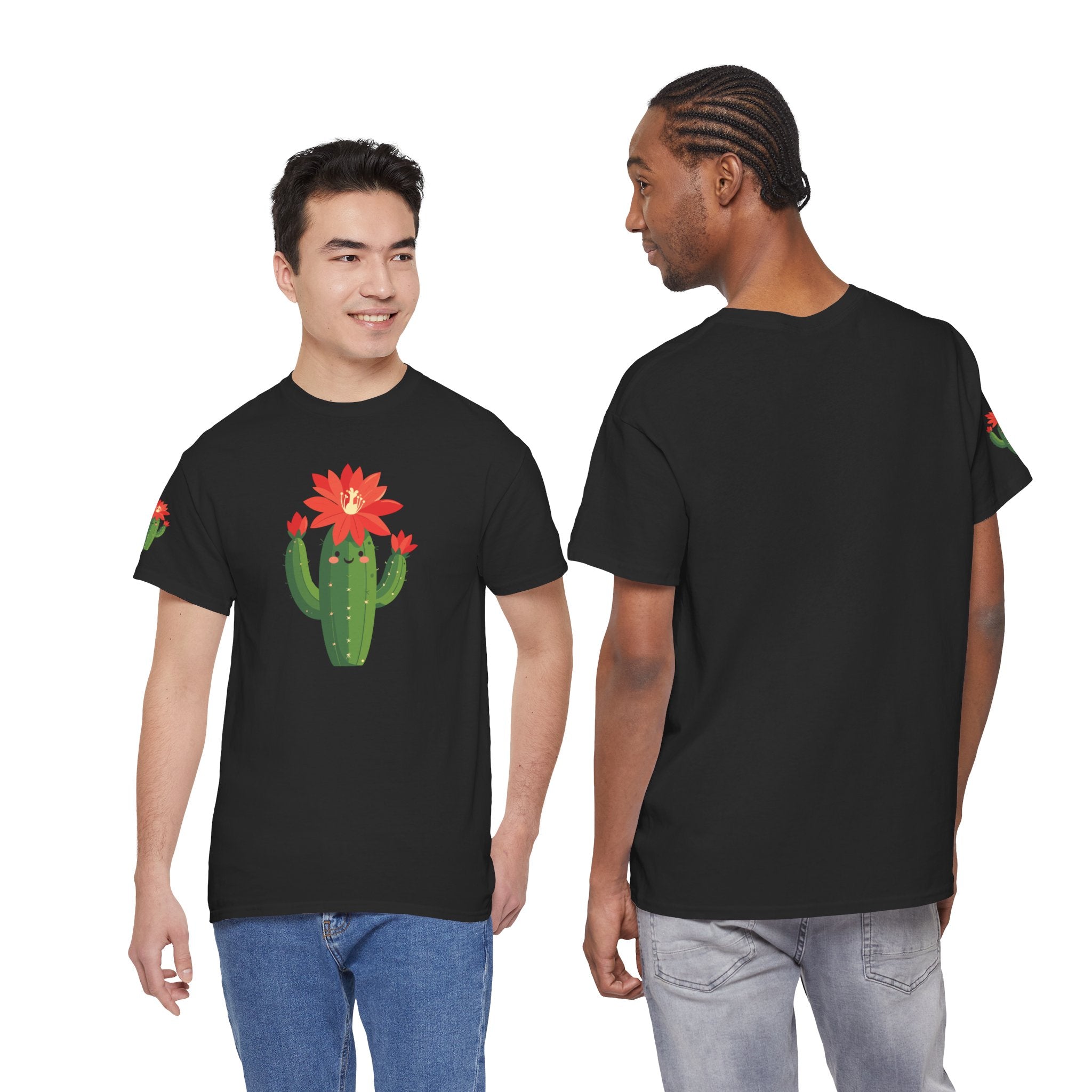 Cactus Bloom T-Shirt Cute Flowering Cactus Graphic Tee
