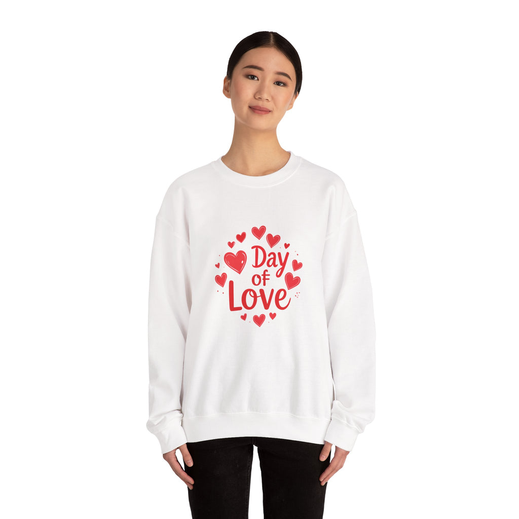 Christmas and Valentine "Day of Love" Crewneck Sweatshirt