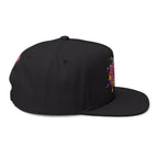 Flat Bill Cap Colorful Graffiti 'LOVE' Embroidered Snapback