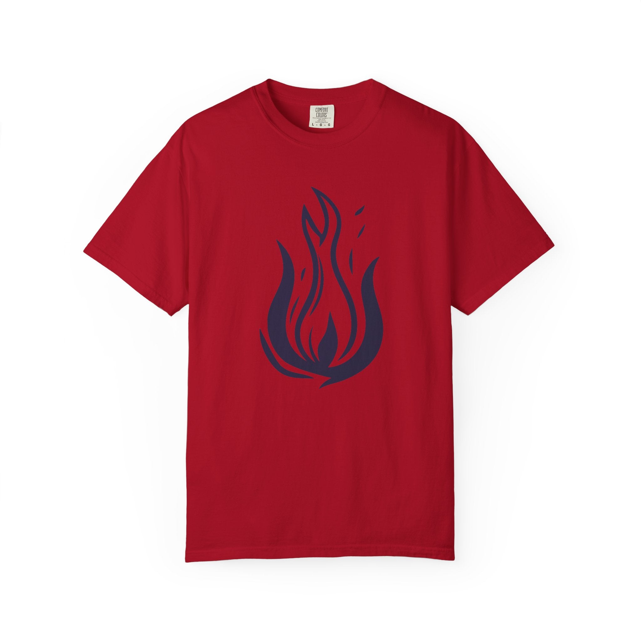 Flame Emblem T-Shirt Minimal Fire Graphic Tee