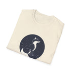 Fox Moon T‑Shirt Minimal Night Sky Fox Graphic Tee