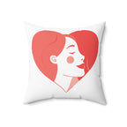 Valentine’s Day Pillow – “Day of Love” Heart Accent Throw Pillow
