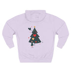 Christmas Tree Heart Hoodie – Cute Minimal Holiday Fleece Hoodie