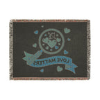 Love Matters Woven Blanket Romantic Heart Throw for Valentine’s Day & Cozy Home Decor