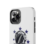 Astronaut Biker Tough Phone Case Retro Space Helmet Rider with Stars
