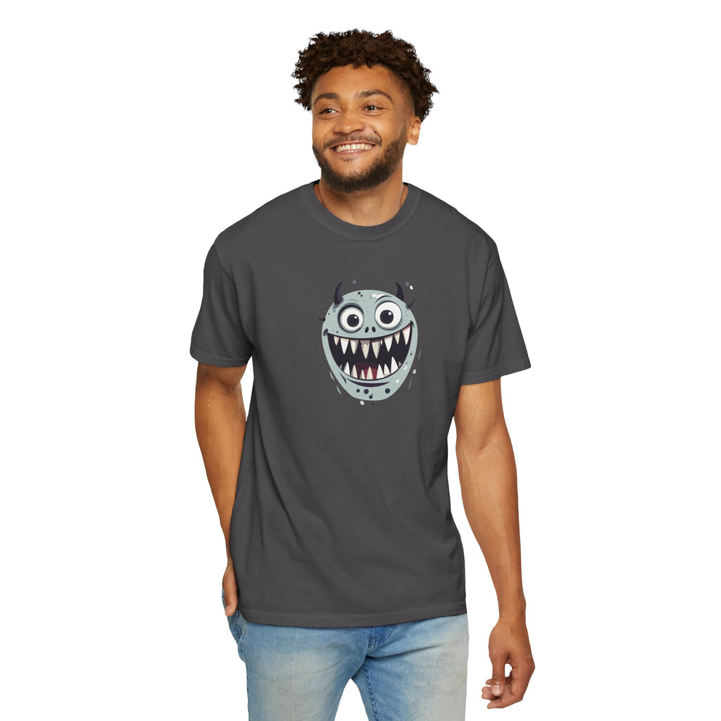 Monster Face T-Shirt Cute Scary Cartoon Graphic Tee