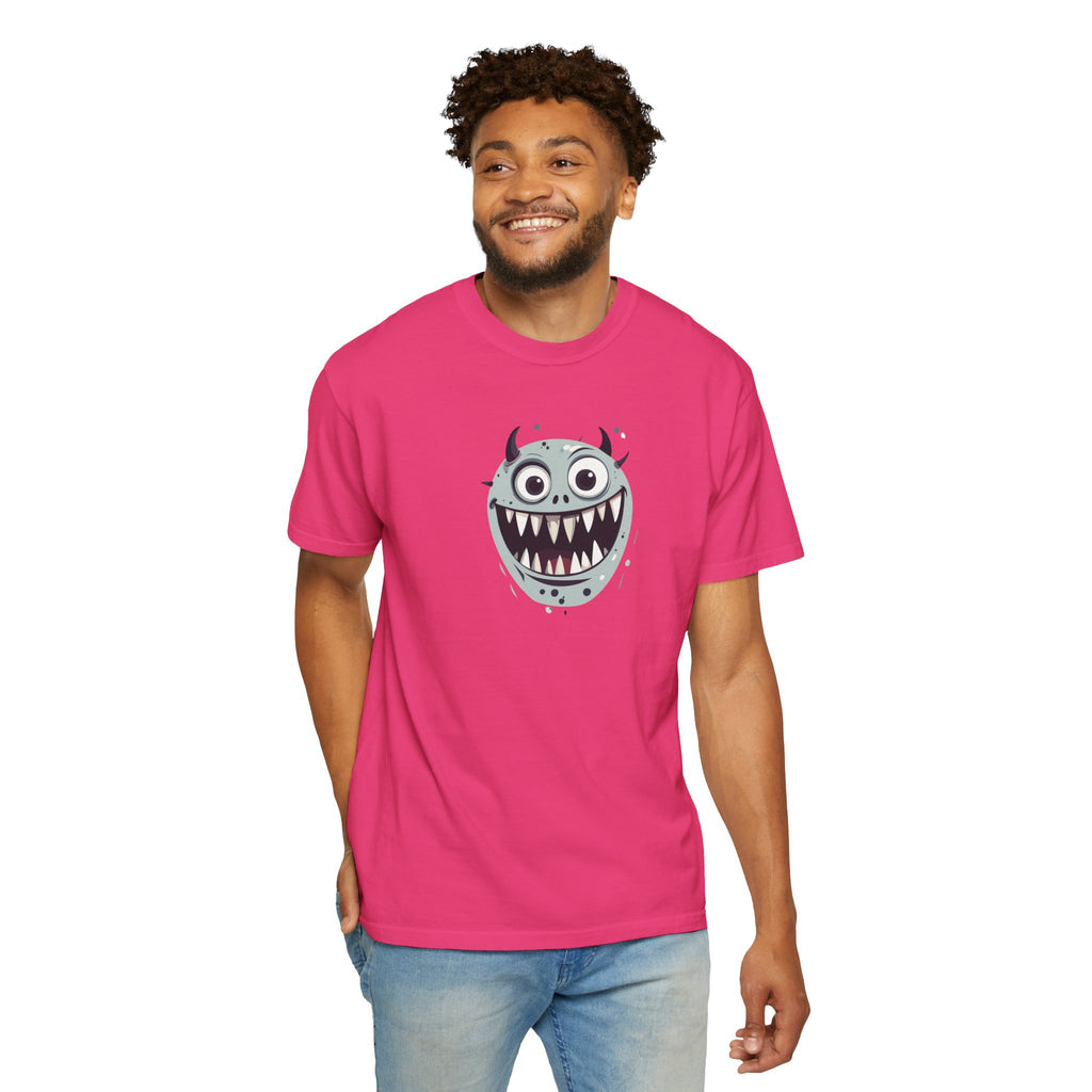 Monster Face T-Shirt Cute Scary Cartoon Graphic Tee