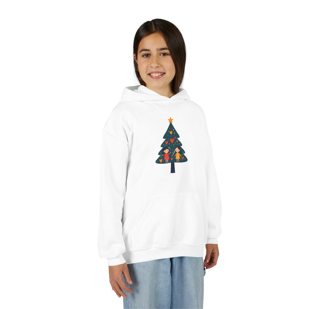 Youth Christmas Tree Hoodie – Cute Kids Holiday Tree Sweatshirt