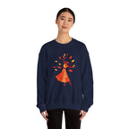 Autumn Dance Sweatshirt Fall Leaves Dancer Graphic Crewneck