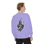 Floating Haunted Castle Sweatshirt Gothic Floating Island Crewneck