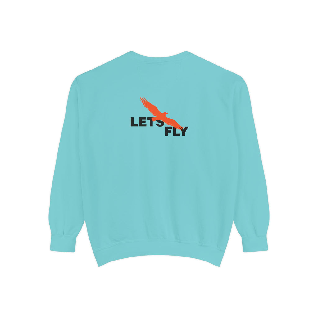 Let's Fly Sweatshirt — Graphic Bird Crewneck for Adventure Lovers