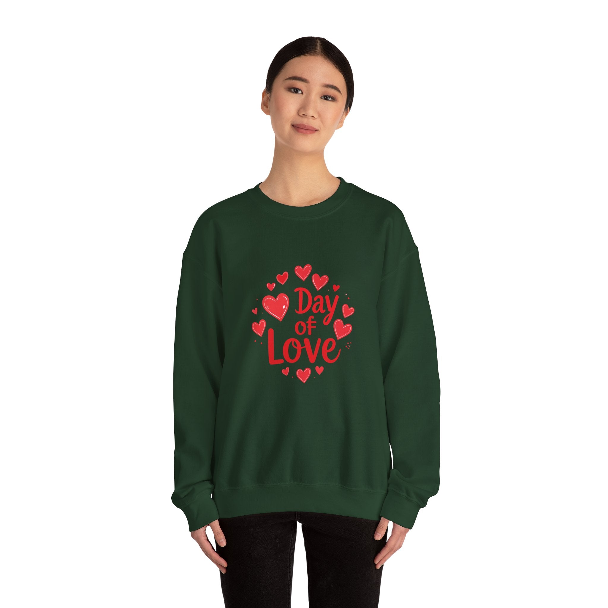 Christmas and Valentine "Day of Love" Crewneck Sweatshirt