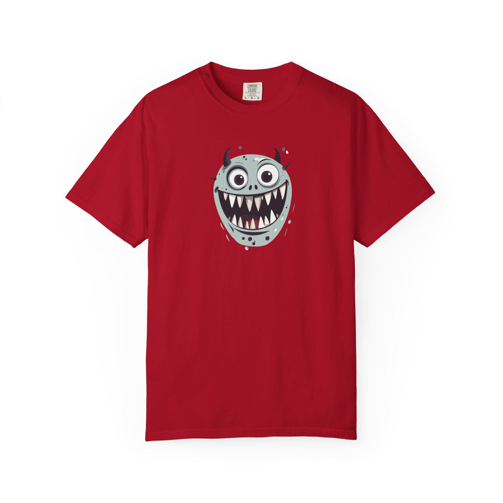 Monster Face T-Shirt Cute Scary Cartoon Graphic Tee