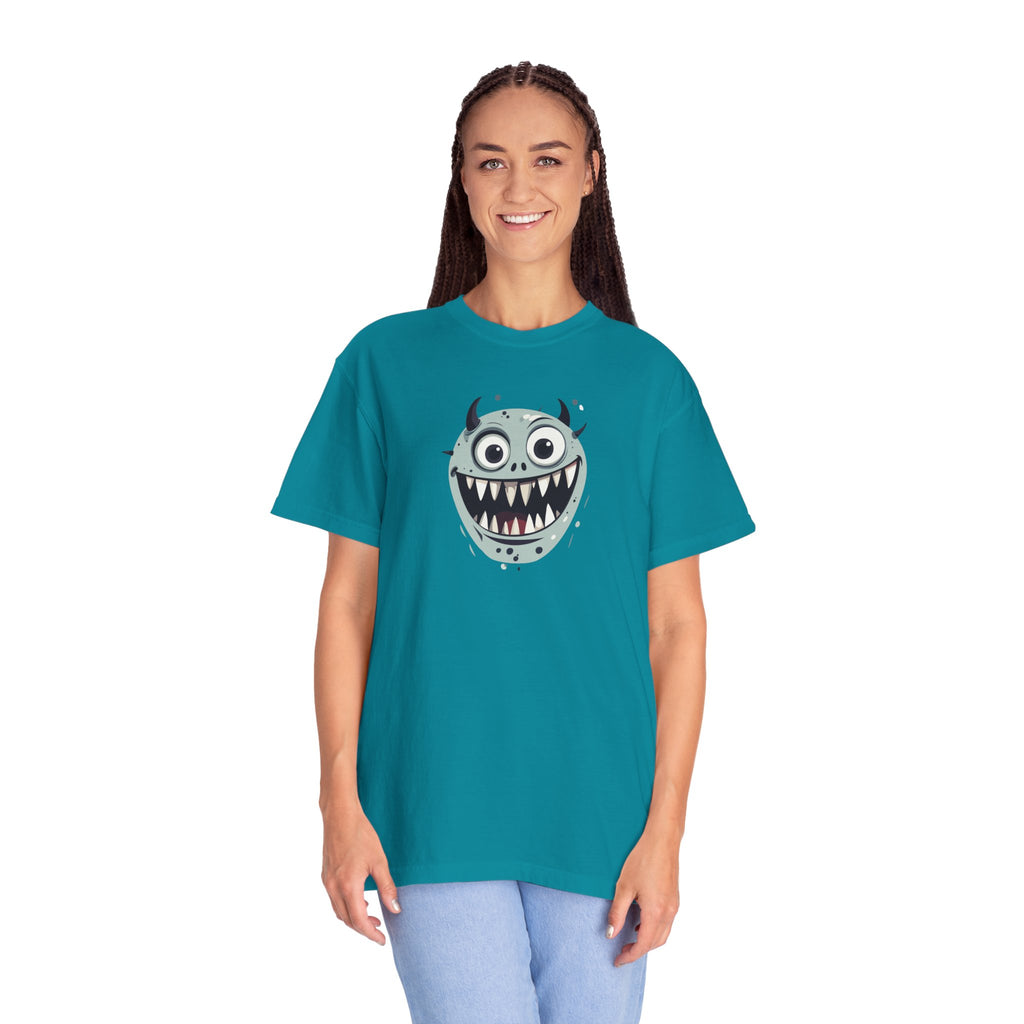 Monster Face T-Shirt Cute Scary Cartoon Graphic Tee
