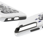 Astronaut Biker Tough Phone Case Retro Space Helmet Rider with Stars