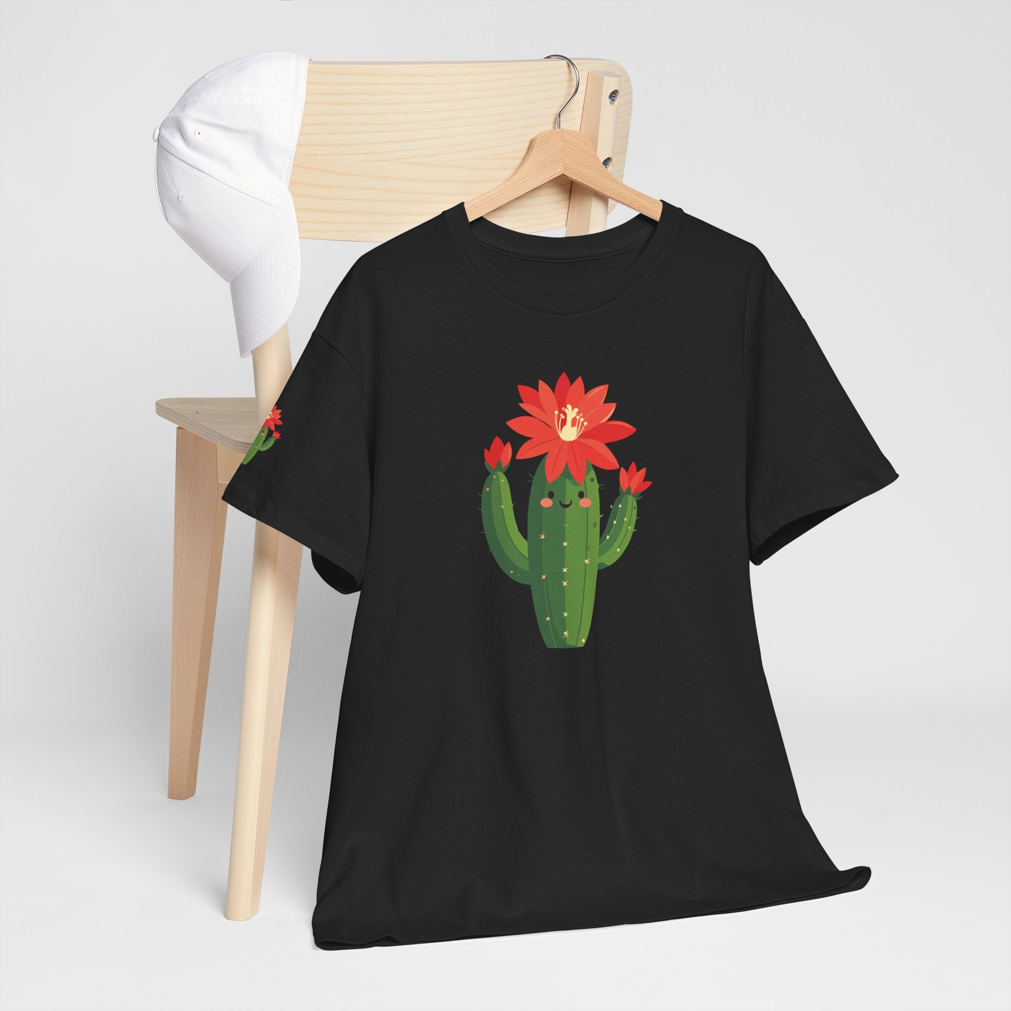 Cactus Bloom T-Shirt Cute Flowering Cactus Graphic Tee