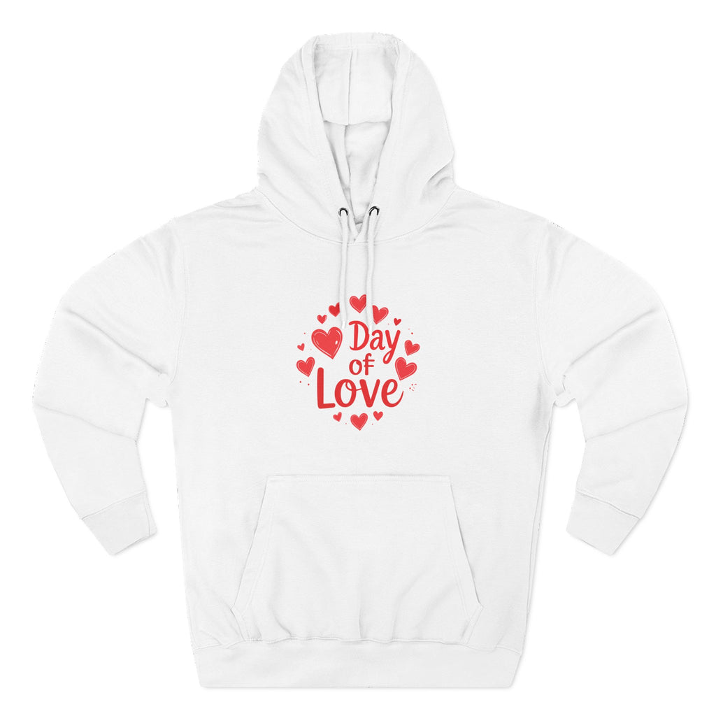 Christmas Wear-Valentine "Day of Love" Hoodie - Heart Graphic Pullover