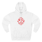 Christmas Wear-Valentine "Day of Love" Hoodie - Heart Graphic Pullover