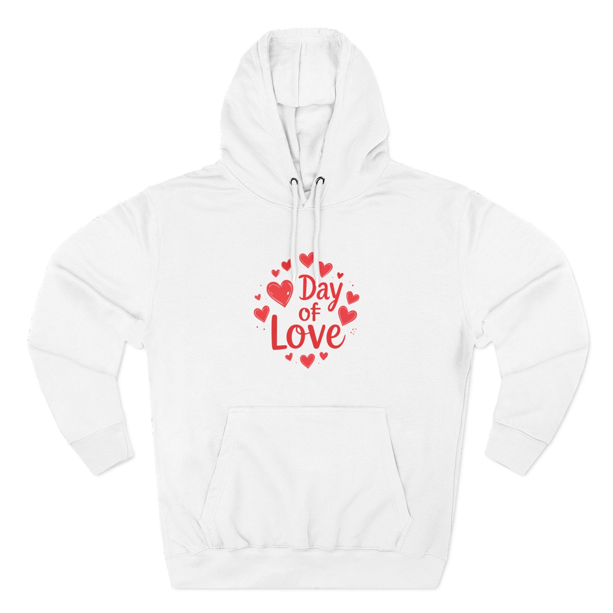 Christmas Wear-Valentine "Day of Love" Hoodie - Heart Graphic Pullover