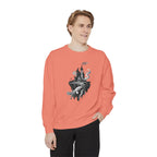 Floating Haunted Castle Sweatshirt Gothic Floating Island Crewneck