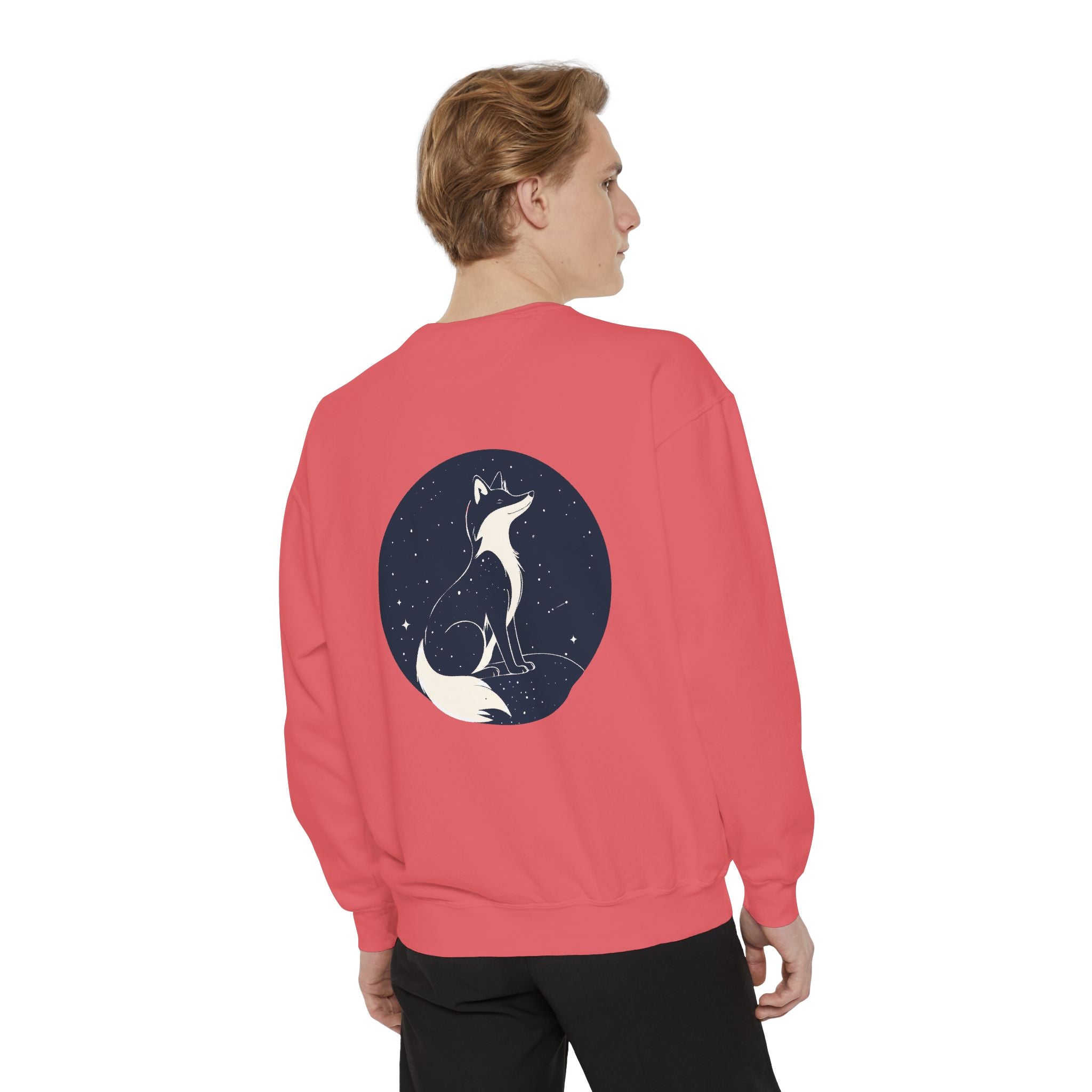 Fox Moon Sweatshirt Vintage Celestial Fox Crewneck