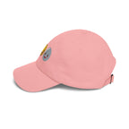 Dad Cap Sequin Egg Trio Embroidered Hat (Cute Breakfast Emoji)