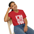 I’m With You Graphic Tee Bold Block Letter Statement T-Shirt