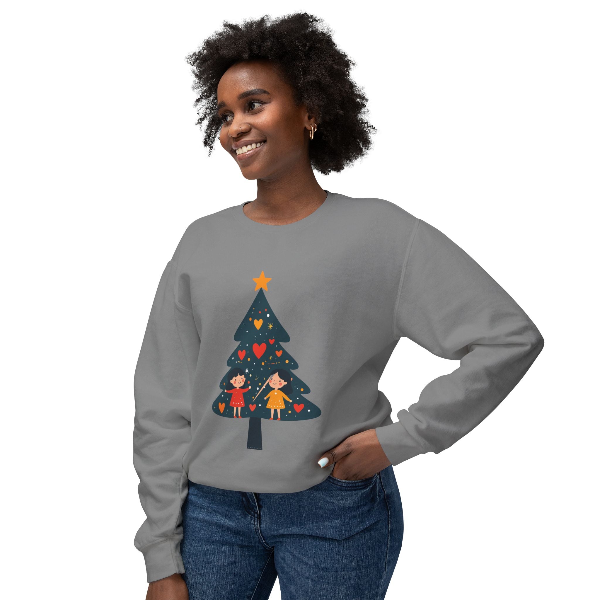 Christmas Tree Sweatshirt — Cute Kids Holiday Tree Design