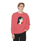 Heart Portrait Sweatshirt Artistic Dual-Face Love Graphic