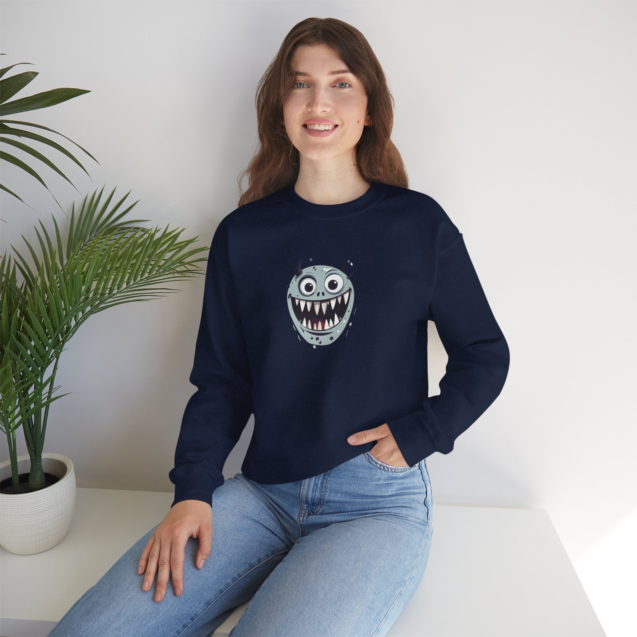 Cute Scary Monster Crewneck Sweatshirt