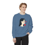 Heart Portrait Sweatshirt Artistic Dual-Face Love Graphic